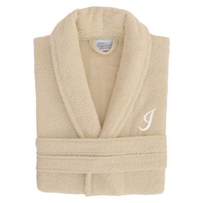 Turkish Cotton Terry Cloth Mid-Calf Bathrobe with Pockets