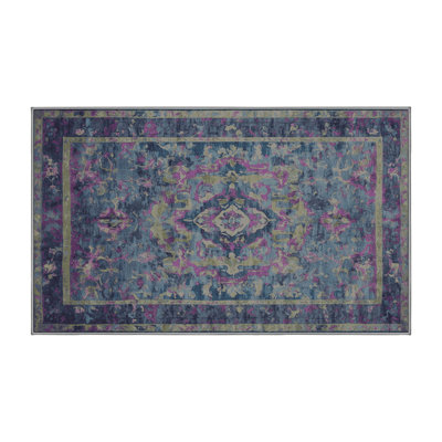 Machine Washable Gray Area Rug