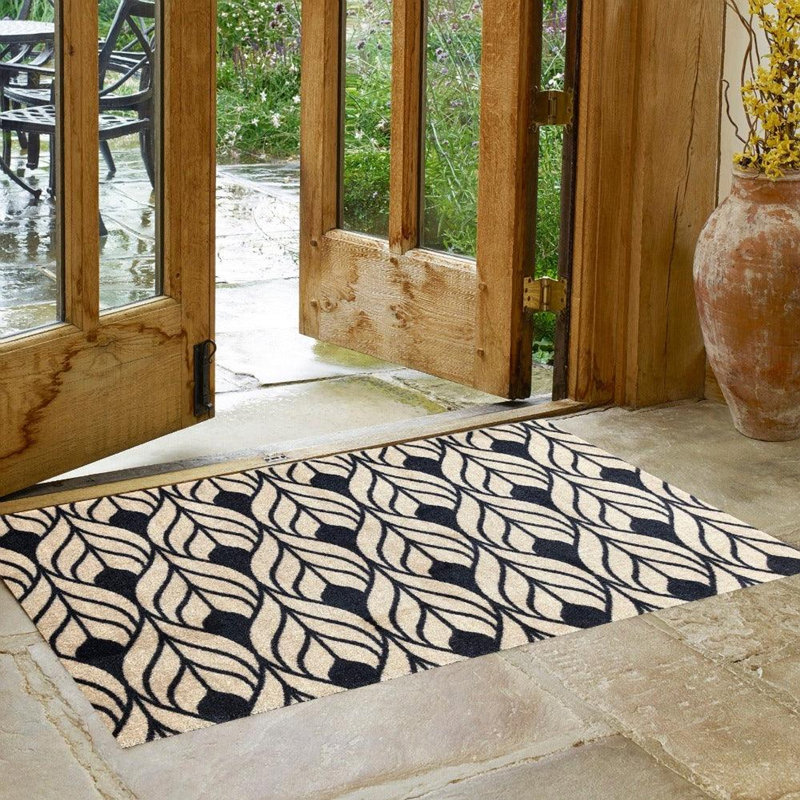 Tapis de sol Tulle, L 28 po x L 47 po, Brun clair; noir