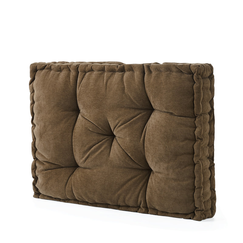Rainha® - Classic Tufted College Headboard, Brown