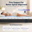 Matelas hybride à ressorts ensachés de 12 po à fermeté moyenne et haute résilience dans une boîte certifié CertiPUR-US et OEKO-TEX®-1183243461