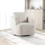 Fauteuil demi-tonneau pivotant de 30,3 po Jebril-2048722948
