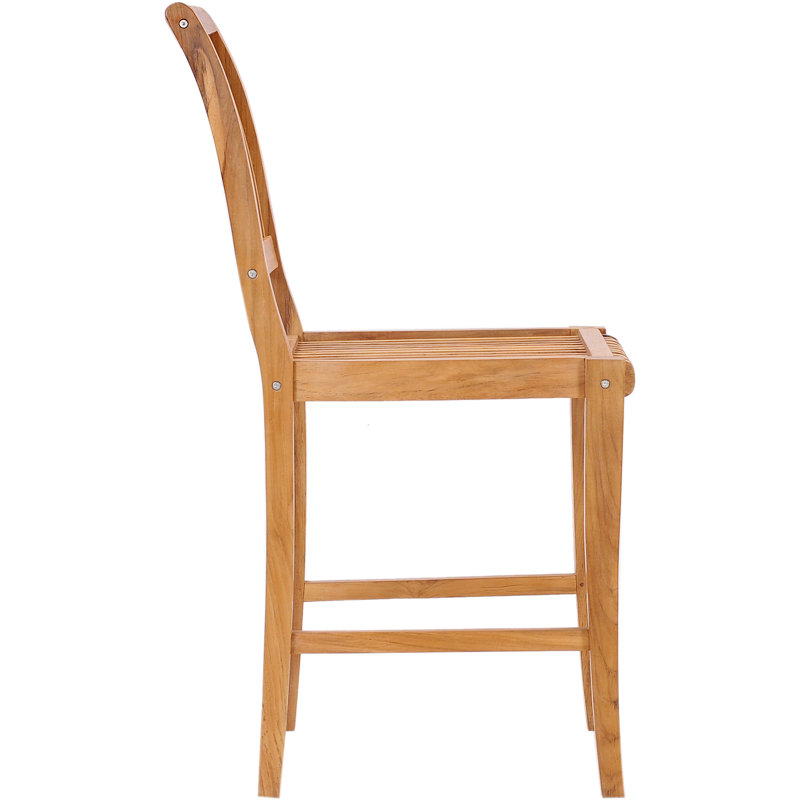 Castle Outdoor Teak Bar Stool