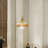 1-lamp gradient brown adjustable glass pendant light