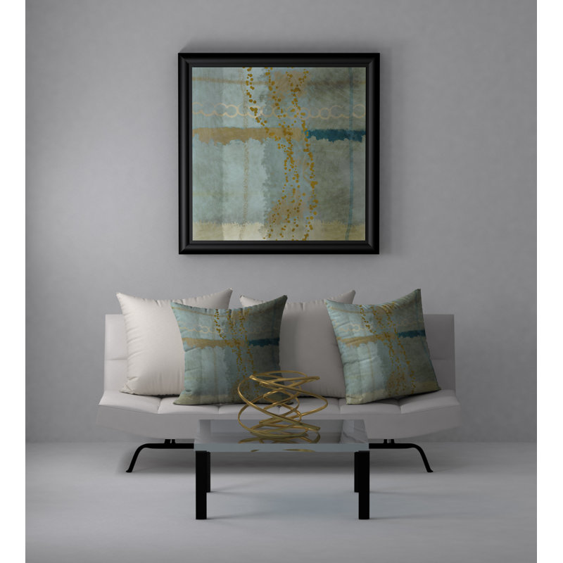 Abstract Throw Pillow, 20" H x 20" W