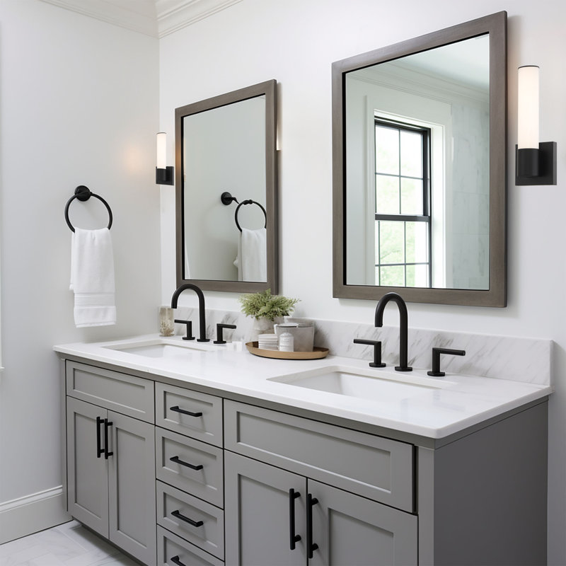 Camodeca Steel LED Armed Sconce, Matte Black