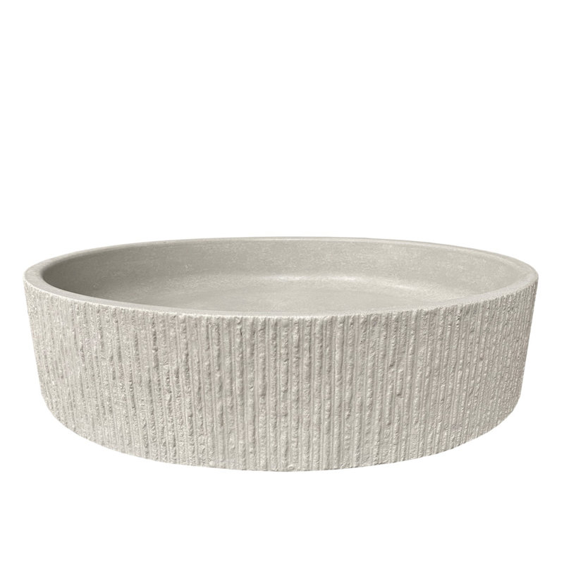 Groov 16'' L Bathroom Sink, Beach, Brushed Nickel