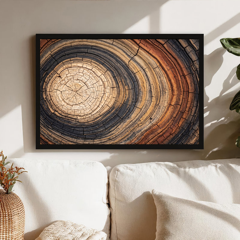 Art mural sur toile, "Cracked", 12"H x 18"W