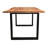 Calex Acacia Solid Wood Top Metal Base Dining Table