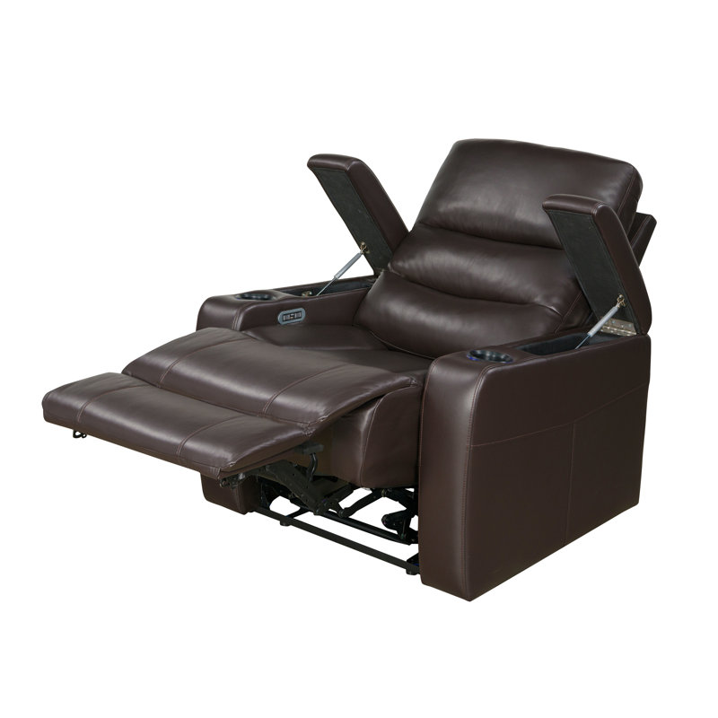 Fauteuil inclinable électrique lève-personne de 37,5 po Getter, Similicuir brun