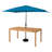 8 Piece Set Okemo Table w/6 Chairs 10"" Rectangular Umbrella (Blue)-90674570-122721491