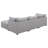 Lafayette Grey 4Piece Upholstered Sectional Sofa