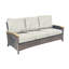 Bella 79.75" Wide Outdoor Wicker 3 - Seater Patio Sofa with Cushion-718758577-718758579