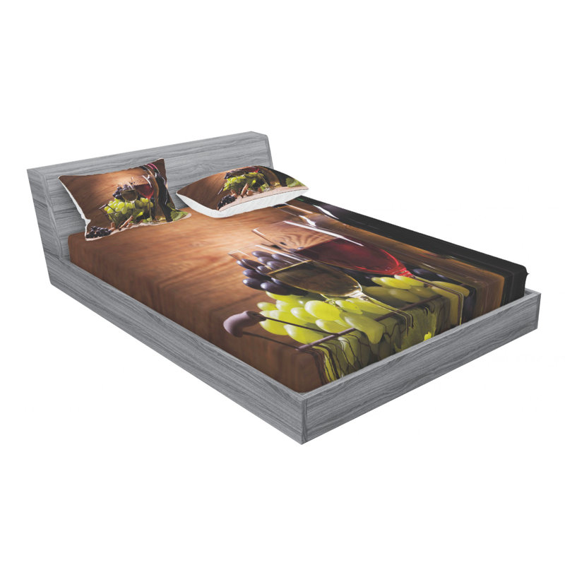 Microfiber Sheet Set, Queen Sheet Set with Fitted Sheet