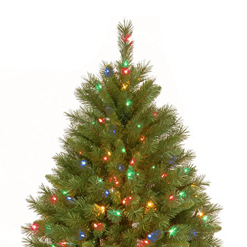 7.5' Winchester Pine Prelit Artificial Christmas Tree with Multicolor Lights