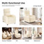 Fauteuil inclinable de massage en cuir végétalien 25,2 po avec télécommande-1748526509