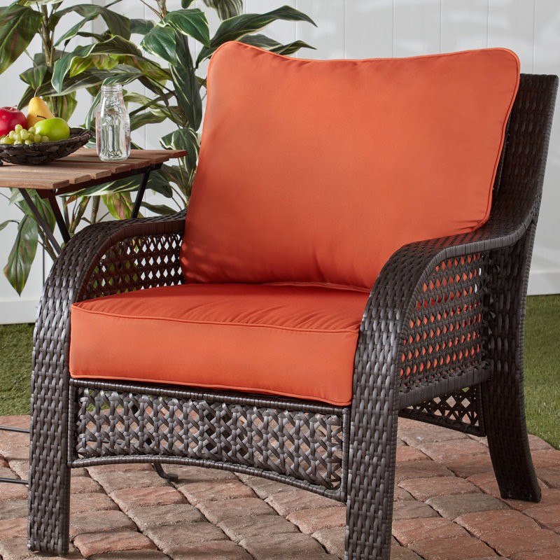Coussin de siège pour chaise d'extérieur Lester, Rouille