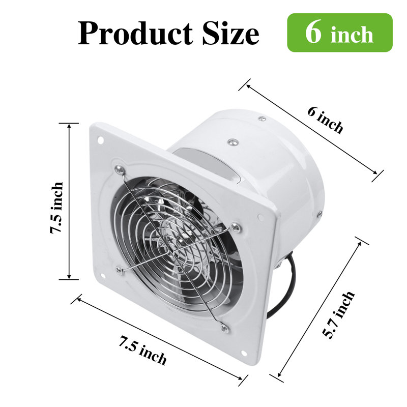 460 CFM Bathroom Fan, White