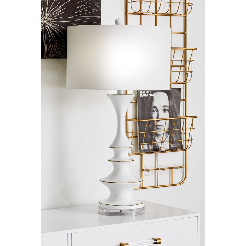 Lampe de table 30 po Seacliff, Blanc