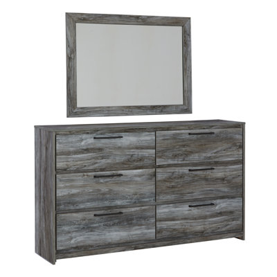 Commode double 6 tiroirs avec miroir Kaisee