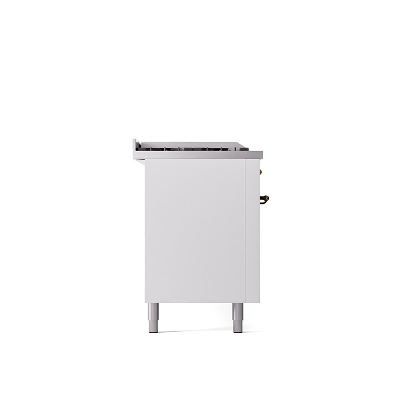 ILVE Nostalgie II 60 Dual Fuel Range, 5 Burners, Griddle, Frenchtop , RAL Color/Bronze, Natural Gas