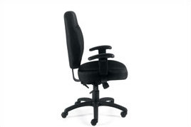 Polyester Blend Task Chair, Black