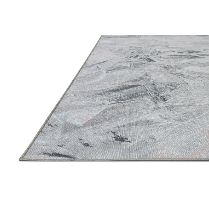 Ethian Washable Abstract Indoor Rug, Rectangle 7' x 10'