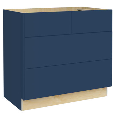 Gallery Express Briar Assembled 36 in W X 24 in D X 34.5 in H Base Cooktop Kitchen Cabinet with Double False Drawer Front