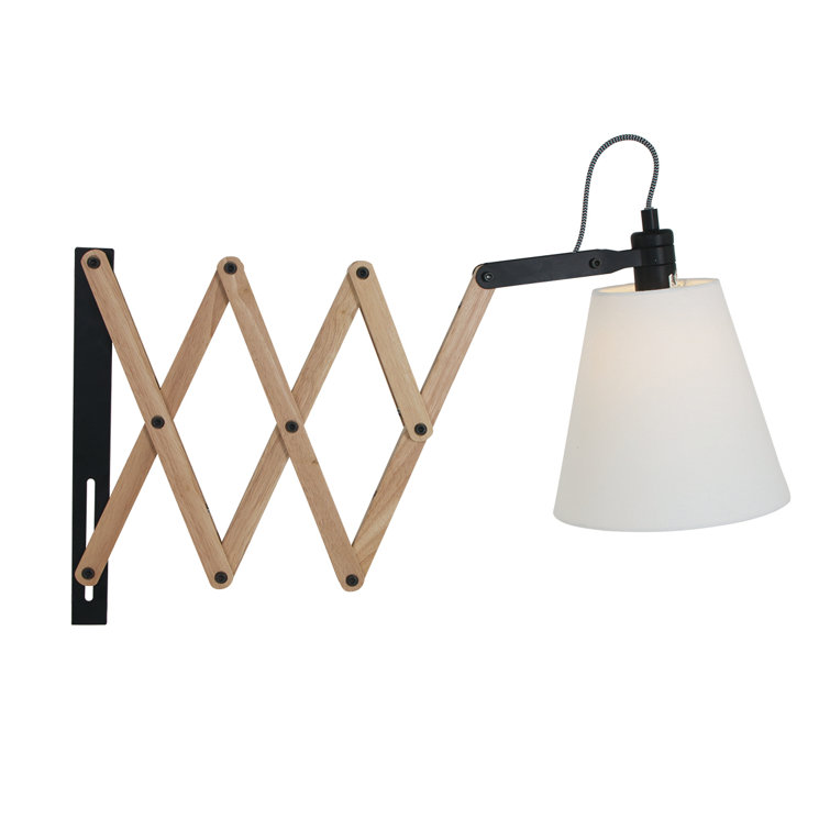 Aoki Wood Plug-in Swing Arm Sconce