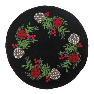 Tapis de bougie C Pinecones & Bells