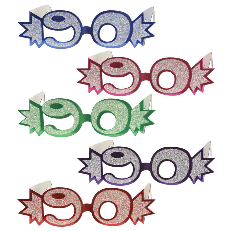 Lunettes de vue en aluminium scintillant "90"
