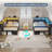 Corner Bed Frame with 3 Drawers and Storage Bookcase, Daybed with Charging Station and LED Lights-2101053989-2101276667