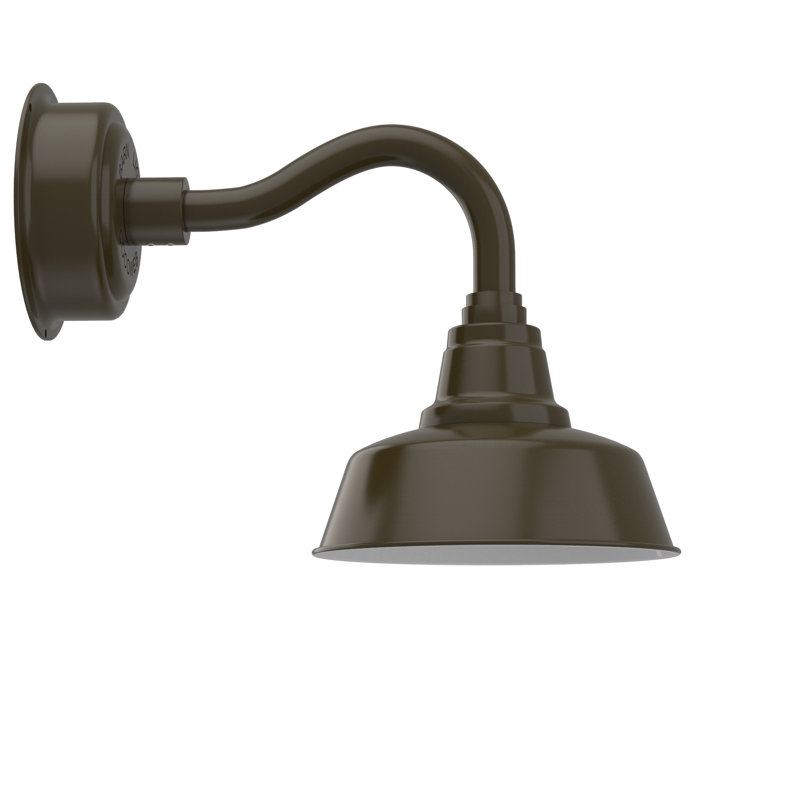 Destinee LED Barn Light, Mahogany Bronze, 13.13" H x 10" W x 23" D