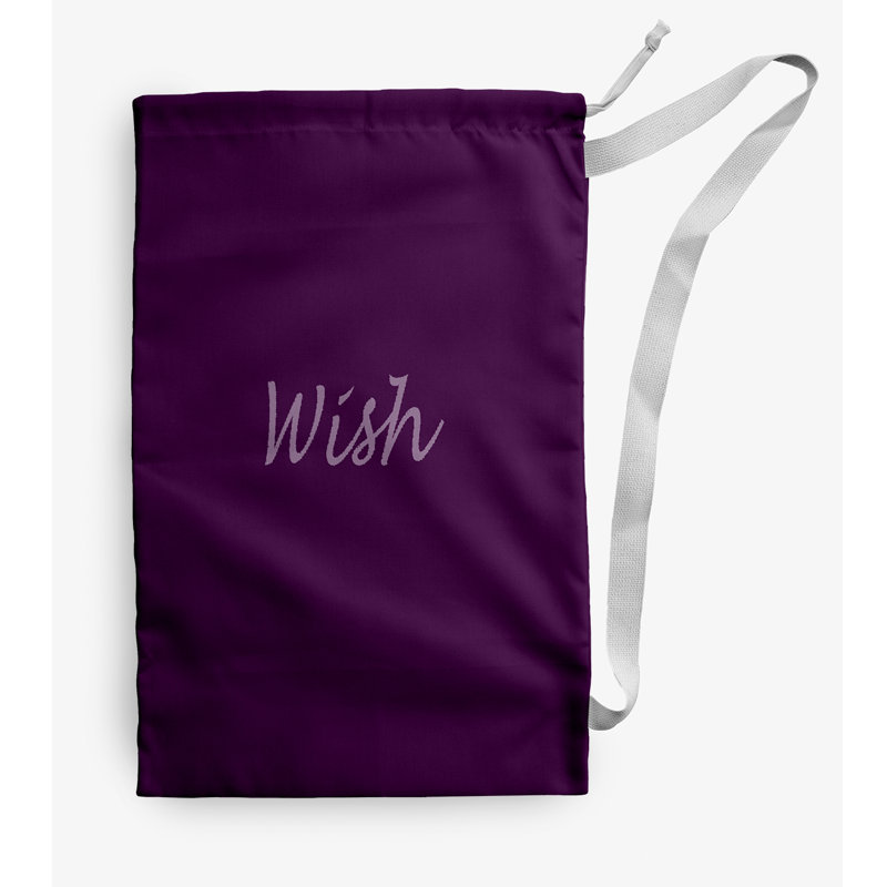 Sac à linge Wish Christmas, Moyen (H 36 po x l 28 po), Mauve