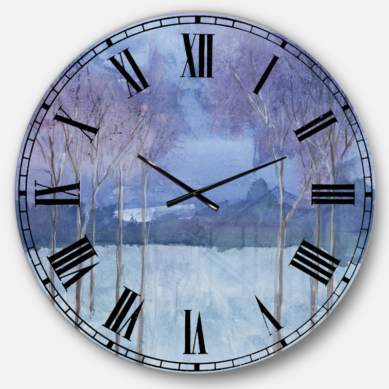 Evening Serenade II - Horloge murale traditionnelle, Surdimensionné