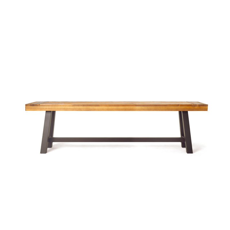 Banc de mobilier intérieur / extérieur, Brun / noir