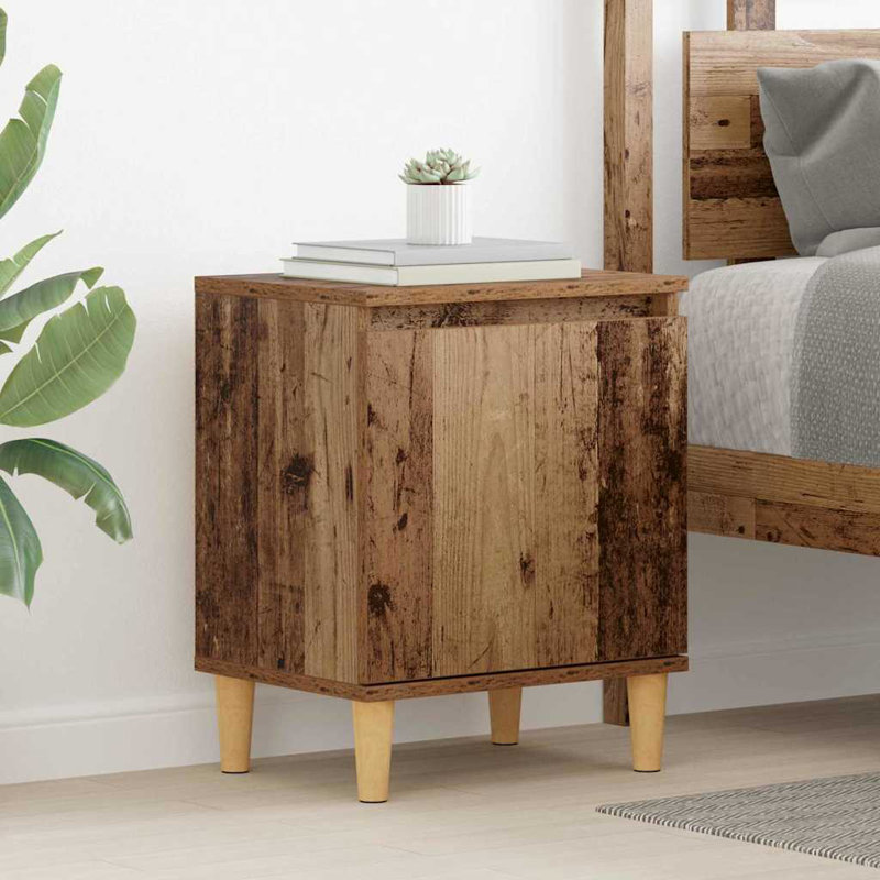 Bedside Cabinet 40 X 30 X 50 Cm Engineered Wood, Old Wood