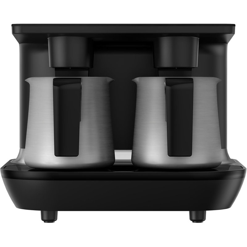 Cafetière électrique turque et grecque Beko, 6 tasses, capteur anti-déversement, infusion rapide, sans BPA, certifié UL, noir mat