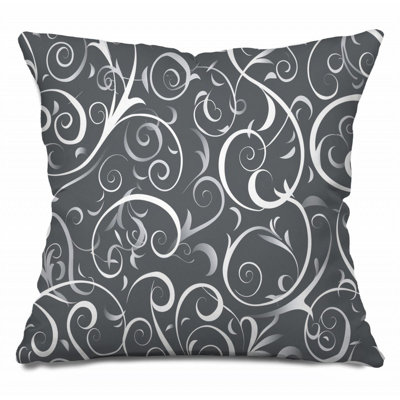  Cotton Blend Reversible Throw Pillow
