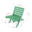 Chaise de patio pliante en PEHD entièrement assemblé Grandcourt-1323421347