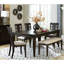 Banc rembourré beige de 48 pouces avec siège brun foncé