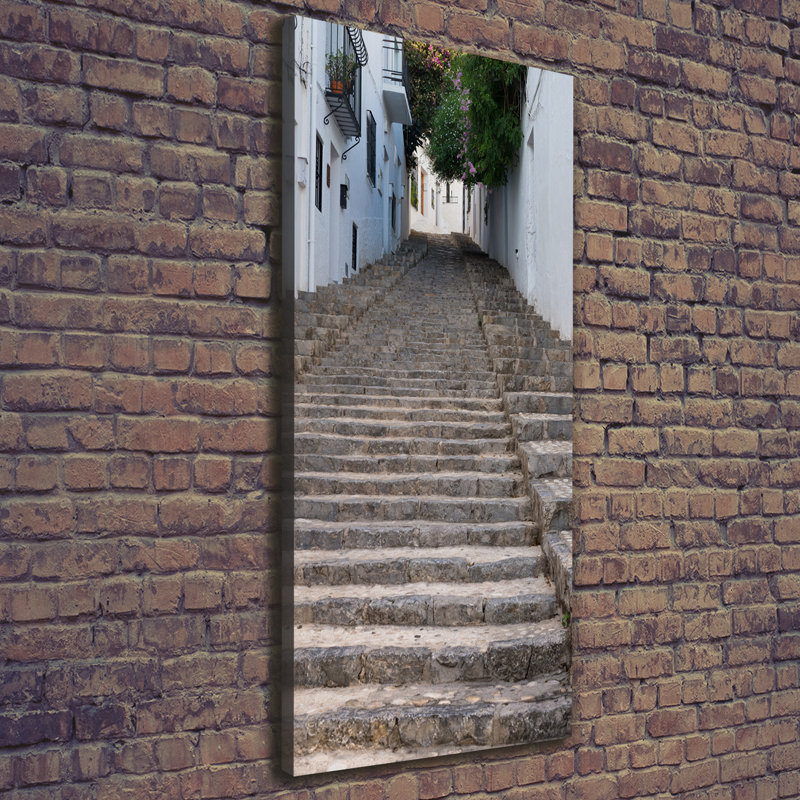 Stone Stairs - Wrapped Canvas Print
