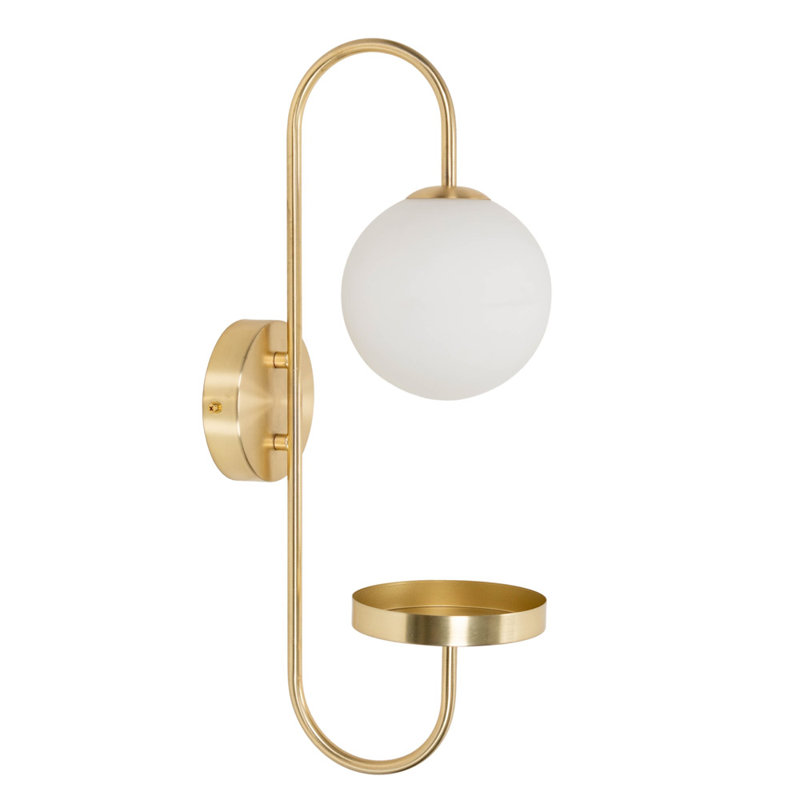 Talty Flush Mounted Sconce, Brushed Gold