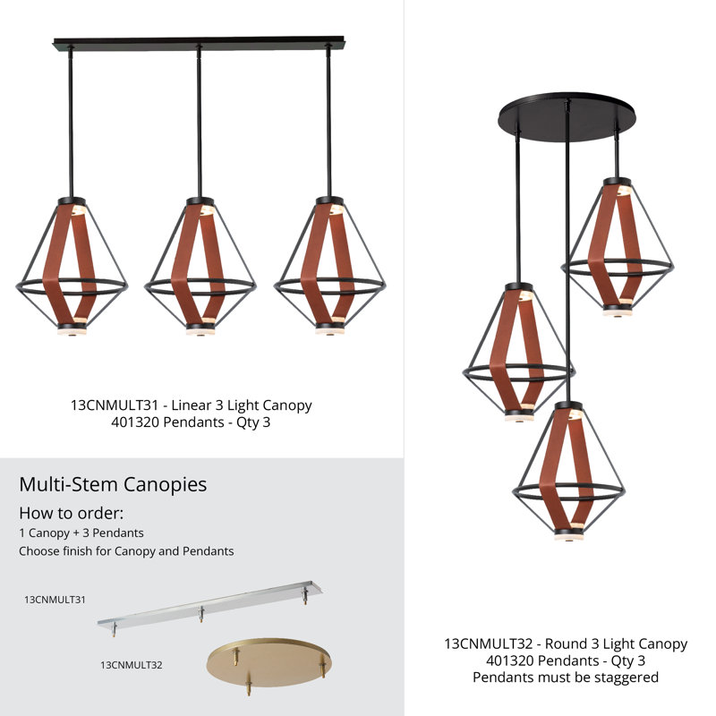 Aspen LED Lantern, White, Chestnut Leather, 16.5"D x 16.6"W x 20"H