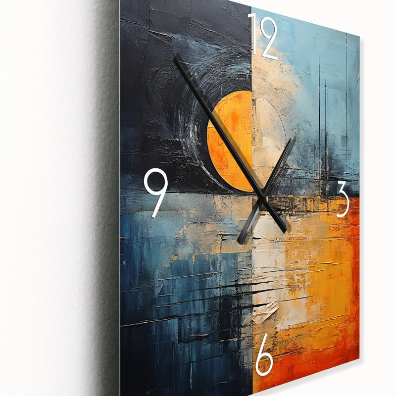 Kienan - Horloge murale formes abstraites, Moyen