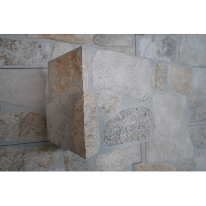 Porcelain Ledger Beige Corner