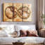 «Rustic Hemispheres Map» sur toile-617475191
