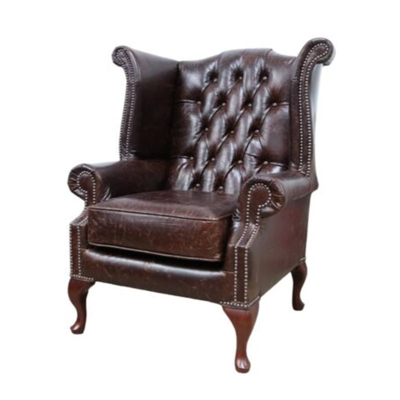 Upholstered Armchair, Mahogany