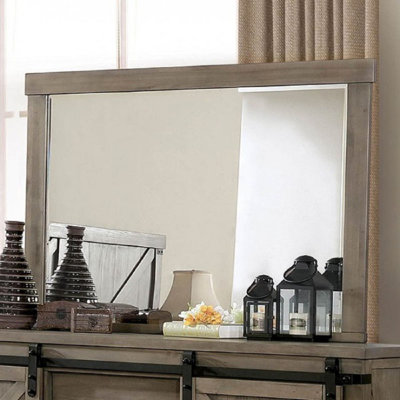 Wood Flat Wall Mirror