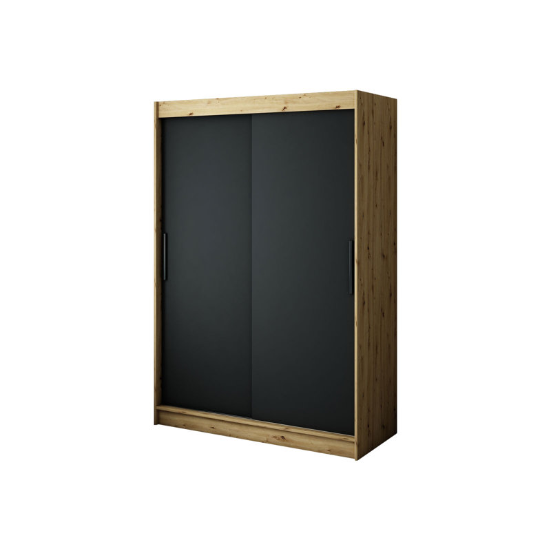 Logansport 2 Door Manufactured Wood Wardrobe, 200cm H x 150cm W x 62cm D